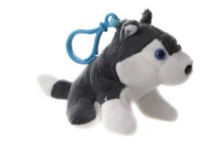 Obrázek z Klíčenka pes husky plyš 10cm (24) 